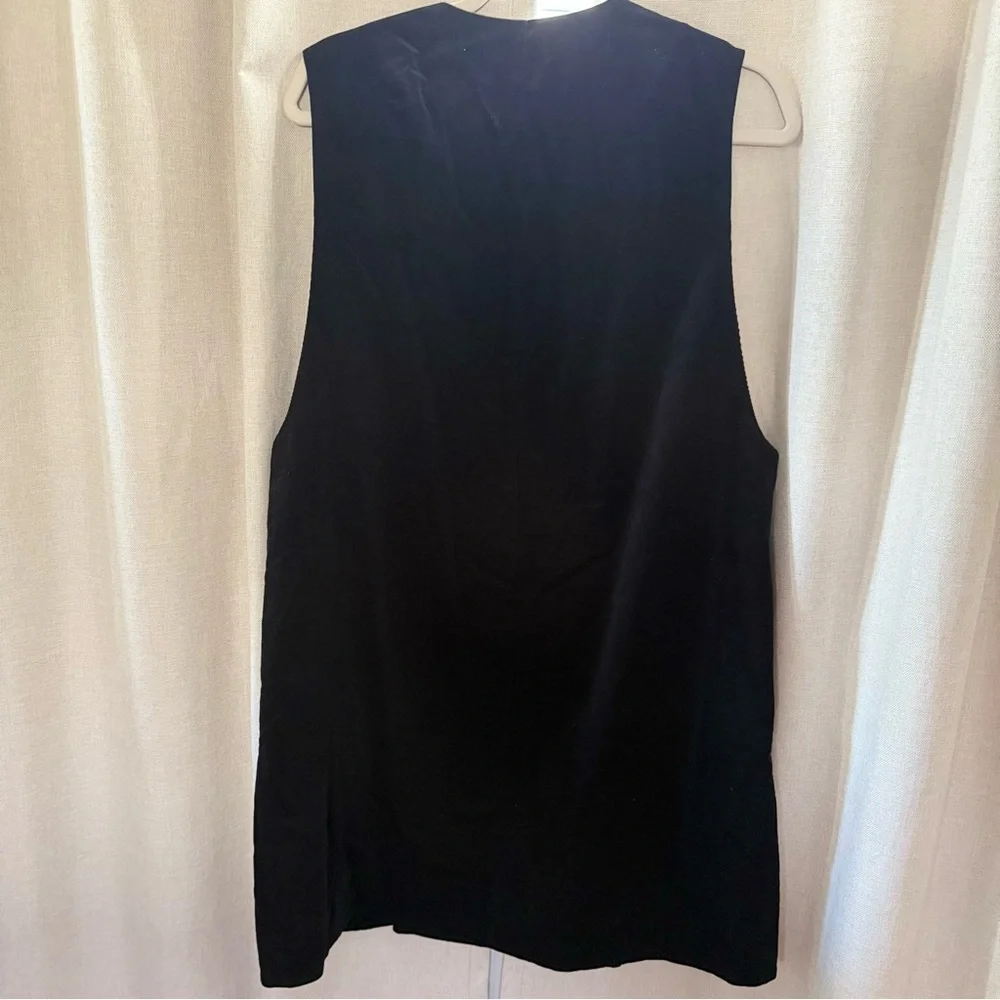 COS Bib-Front Corduroy Mini Dress – Black – Size 8 - Picture 7 of 11